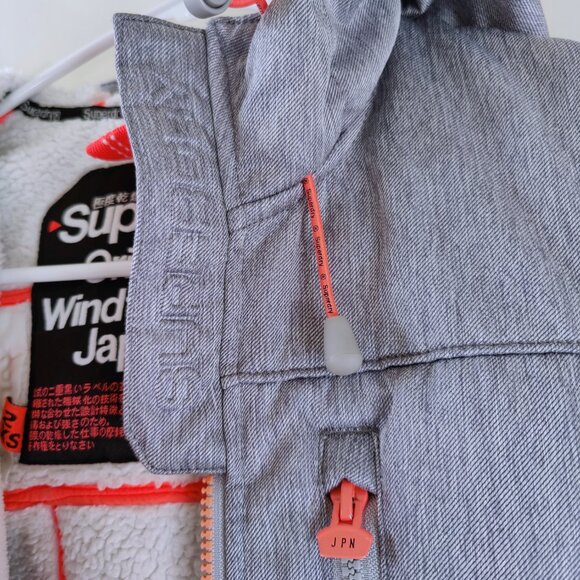 Superdry Rare! Coat Original Windtrekker Japan Sherpa Interior - Picture 2 of 7